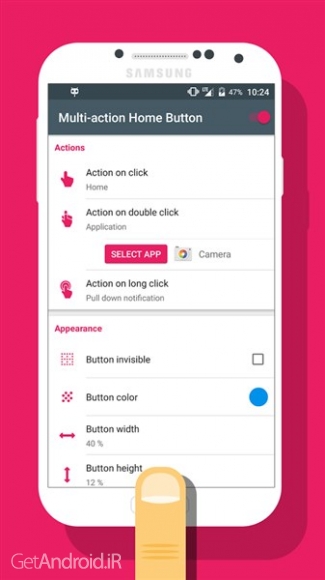 دانلود برنامه Multi action Home Button اندروید