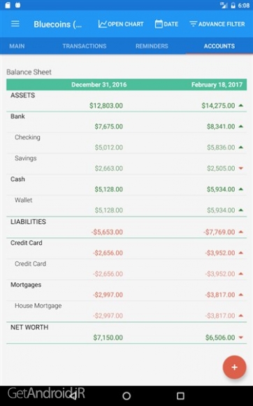 دانلود برنامه Bluecoins اندروید