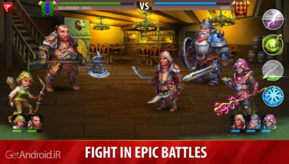 دانلود Hero Rush: Clan Wars 1.43 بازی استراتژیک آنلاین یورش قهرمانان اندروید