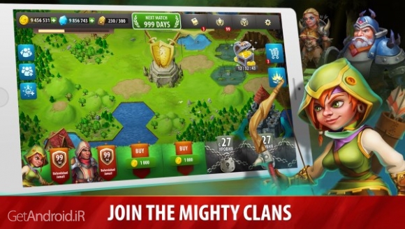 دانلود Hero Rush: Clan Wars 1.43 بازی استراتژیک آنلاین یورش قهرمانان اندروید