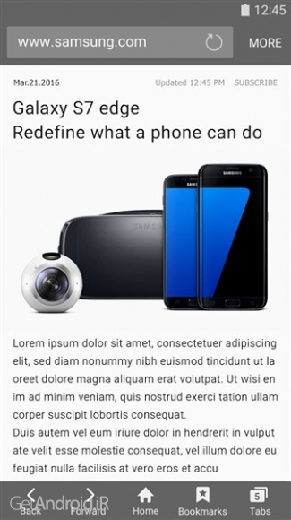 دانلود برنامه Samsung Internet Browser اندروید