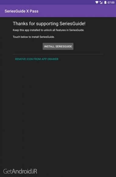 دانلود SeriesGuide X Pass 3.0 برنامه آگاهی از زمان پخش فیلم و سریال اندروید
