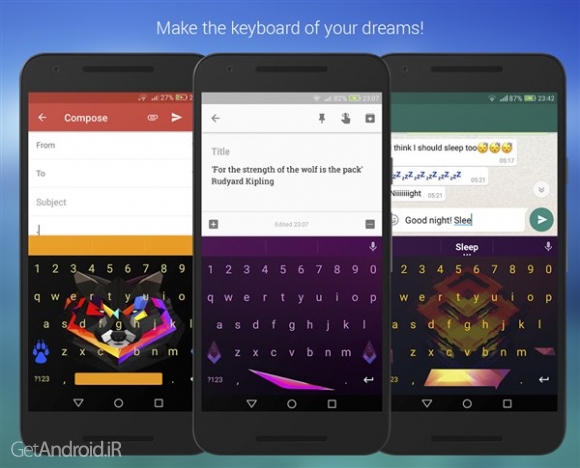 دانلود OrbitalKey Keyboard (Pro) v2.0.3 کیبورد جدید اندروید