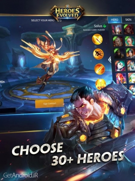 دانلود بازی Heroes Evolved اندروید