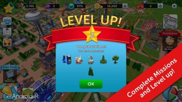 دانلود بازی RollerCoaster Tycoon Touch اندروید