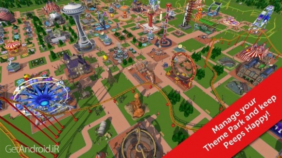 دانلود بازی RollerCoaster Tycoon Touch اندروید
