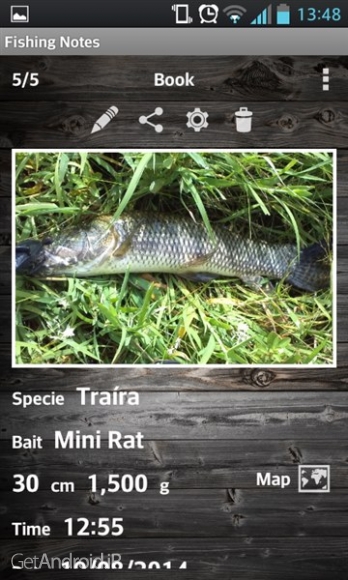 دانلود Fishing Notes 1.5 برنامه مخصوص ماهیگیری اندروید