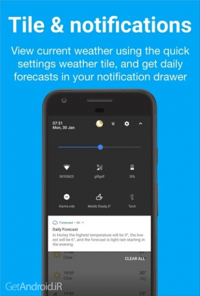 دانلود Forecast - Weather & Widgets 1.4.0 برنامه هواشناسی اندروید