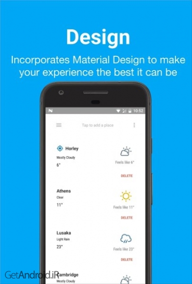 دانلود Forecast - Weather & Widgets 1.4.0 برنامه هواشناسی اندروید
