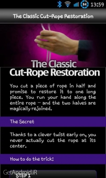 دانلود Instant Magician v1.0 نرم افزار آموزش شعبده بازی اندروید