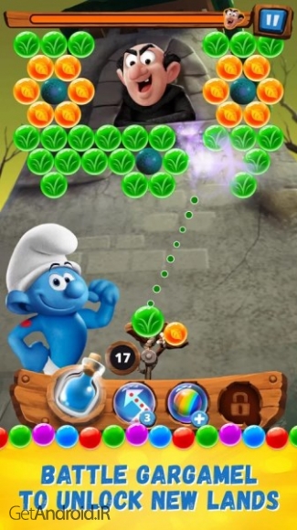 دانلود بازی Smurfs Bubble Story اندروید