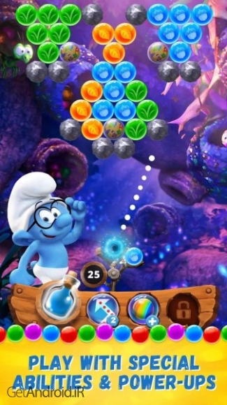 دانلود بازی Smurfs Bubble Story اندروید