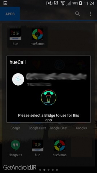 دانلود hueCall v1.3.2 برنامه اطلاع از تماس با نور رنگی اندروید