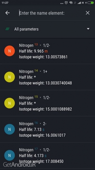 دانلود برنامه Periodic Table 2019 PRO اندروید