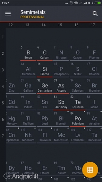 دانلود برنامه Periodic Table 2019 PRO اندروید
