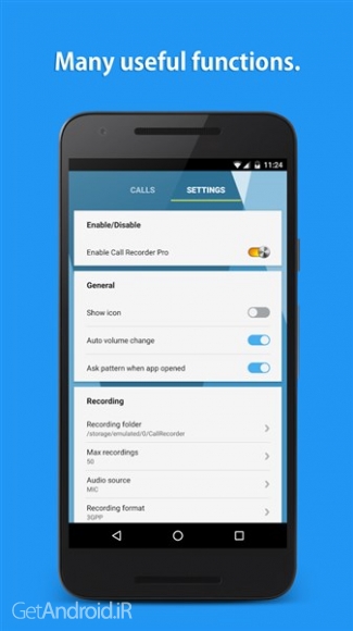 دانلود Call Recorder Pro v1.4.2 نرم افزار ضبط مکالمه دوطرفه اندروید