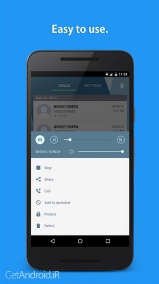 دانلود Call Recorder Pro v1.4.2 نرم افزار ضبط مکالمه دوطرفه اندروید