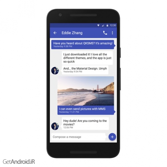 دانلود Message SMS + MMS v1.1 برنامه ارسال پیام های اس ام اس و ام ام اس اندروید