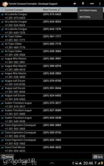 دانلود Twitch! Contacts Formatter -SD vM1.15 بهترین نرم افزار مدیریت مخاطبین اندروید