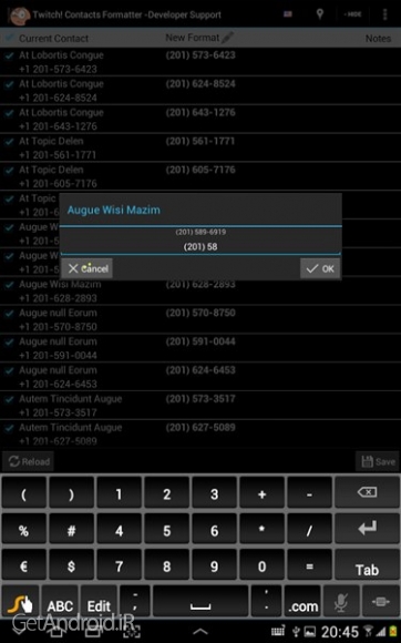 دانلود Twitch! Contacts Formatter -SD vM1.15 بهترین نرم افزار مدیریت مخاطبین اندروید