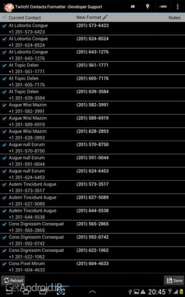 دانلود Twitch! Contacts Formatter -SD vM1.15 بهترین نرم افزار مدیریت مخاطبین اندروید