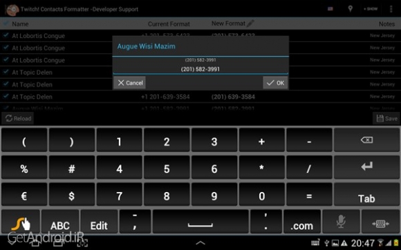 دانلود Twitch! Contacts Formatter -SD vM1.15 بهترین نرم افزار مدیریت مخاطبین اندروید