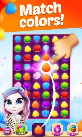 دانلود Talking Angela Color Splash 1.0.9.1219 بازی پازلی آنجلای سخنگو اندروید