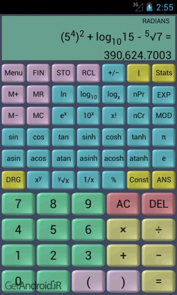 دانلود Financial Calculator (adfree) v1.1.6 نرم افزار ماشین حساب پیشرفته مهندسی اندروید