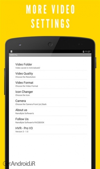 دانلود Secret Video Recorder Pro v1.0 نرم افزار ضبط فیلم به صورت مخفی اندروید