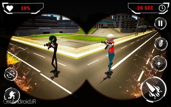 دانلود American Monster vs Stickman Sniper Modern Combat 1.1.2 بازی نبرد هیولاهای آمریکایی با استیکمن ها اندروید