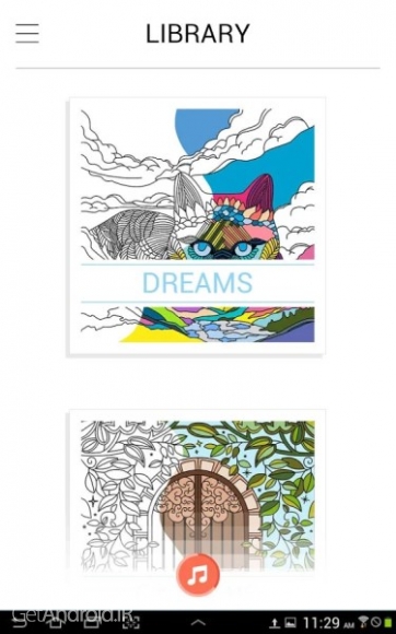 دانلود Coloring Book ColorCure v1.3.4 برنامه کتاب رنگ آمیزی بزرگسالان اندروید