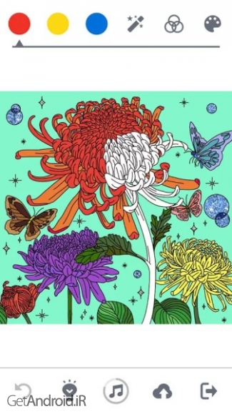 دانلود Coloring Book ColorCure v1.3.4 برنامه کتاب رنگ آمیزی بزرگسالان اندروید