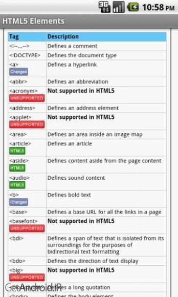دانلود HTML5 Pro v1.10 آموزش اچ تی ام ال 5 اندروید