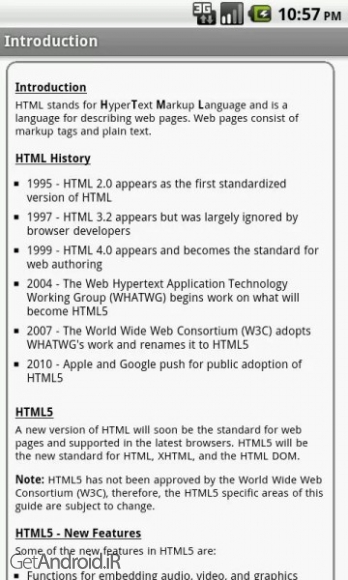 دانلود HTML5 Pro v1.10 آموزش اچ تی ام ال 5 اندروید