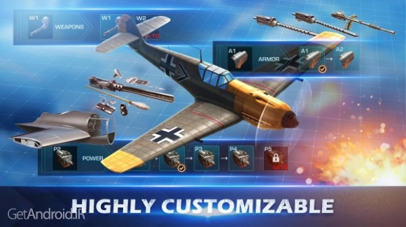 دانلود وار وینگز War Wings 3.5.13 بازی هواپیمای جنگی آنلاین اندروید