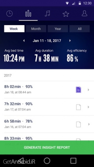دانلود Sleep Time Smart Alarm Clock Premium v1.36.3575 برنامه ساعت زنگدار هوشمند اندروید