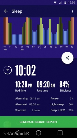 دانلود Sleep Time Smart Alarm Clock Premium v1.36.3575 برنامه ساعت زنگدار هوشمند اندروید