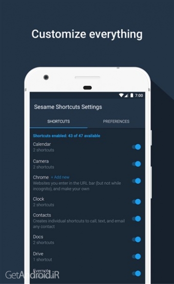 دانلود برنامه Sesame Shortcuts اندروید