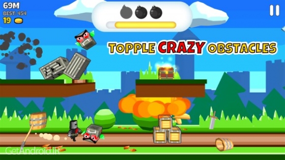 دانلود Dyna Knight 1.0.3 بازی آرکید شوالیه اندروید