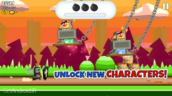 دانلود Dyna Knight 1.0.3 بازی آرکید شوالیه اندروید