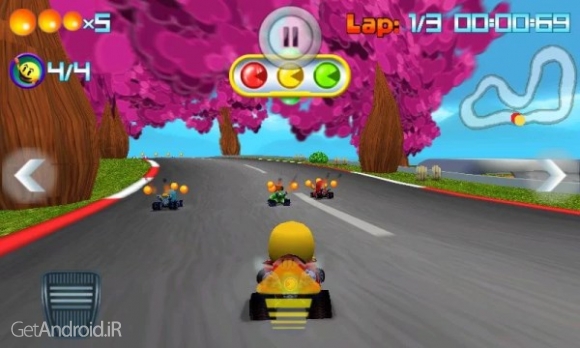 دانلود PAC-MAN Kart Rally by Namco 1.3.5 بازی رالی پک من اندروید