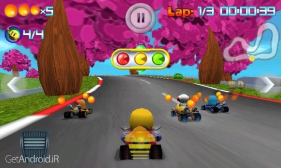 دانلود PAC-MAN Kart Rally by Namco 1.3.5 بازی رالی پک من اندروید