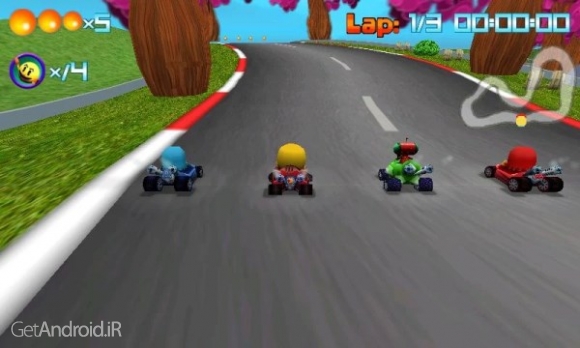 دانلود PAC-MAN Kart Rally by Namco 1.3.5 بازی رالی پک من اندروید