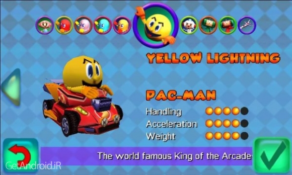 دانلود PAC-MAN Kart Rally by Namco 1.3.5 بازی رالی پک من اندروید