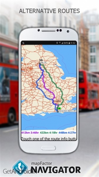 دانلود برنامه MapFactor GPS Navigation Maps اندروید