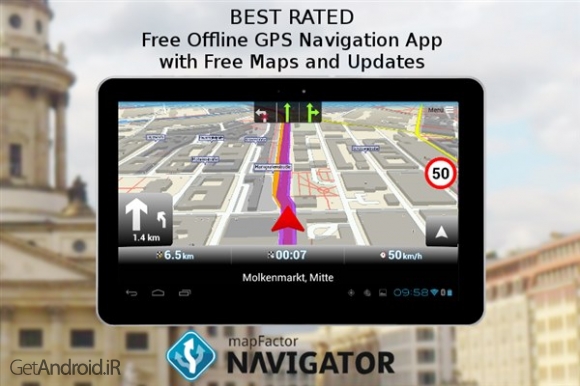دانلود برنامه MapFactor GPS Navigation Maps اندروید