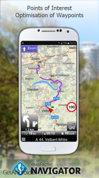 دانلود برنامه MapFactor GPS Navigation Maps اندروید