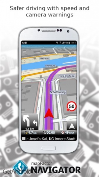 دانلود برنامه MapFactor GPS Navigation Maps اندروید