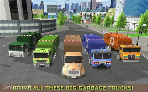 دانلود Garbage Truck Simulator PRO 2017 v1.2 بازی کامیون های زباله 2017 اندروید