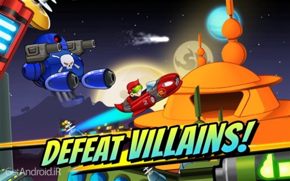 دانلود Superheroes Car Racing 3.4 بازی مسابقات اتومبیلرانی ابر قهرمانان اندروید